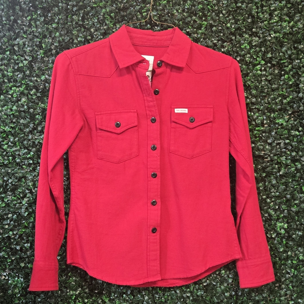 Perfect Condition Red Button-Up Shirt Topo Designs
